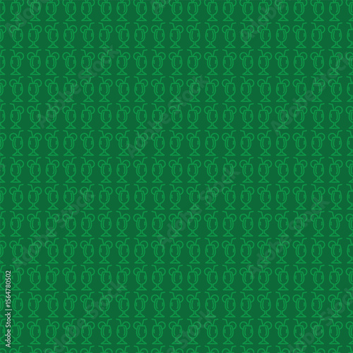 Repeating Green Milkshake Illustration