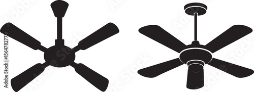 black ceiling fan