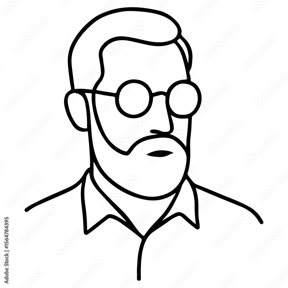 Obraz premium man with a beard