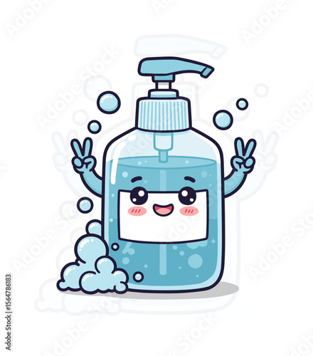 Kawaii Chibi Sanitizer: Medical Healthcare Adorableness