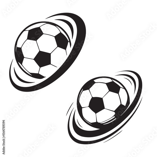 Vector Football and Basketball Team Logo , Templates with Burning Ball and Stars On White Background
