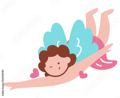 Cute Cupid Vector Illustration