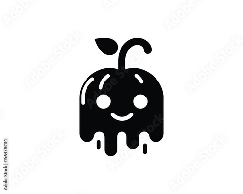 Cute melting fruit character design