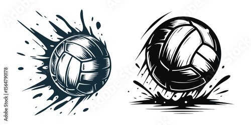 Soccer and Basketball Motion Icon Collection, Basketball and Cricket on Fire, Vector Symbol and Icon Set On White Backgrount


