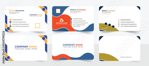Business card design, corporate, template, id, card, visiting card, personal card, clean, identity, color, gredient