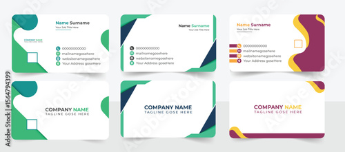 Business card design, corporate, template, id, card, visiting card, personal card, clean, identity, color, gredient