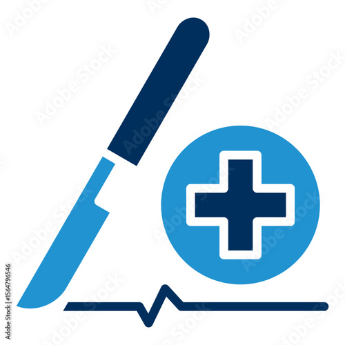 Surgery Blue Color Icon