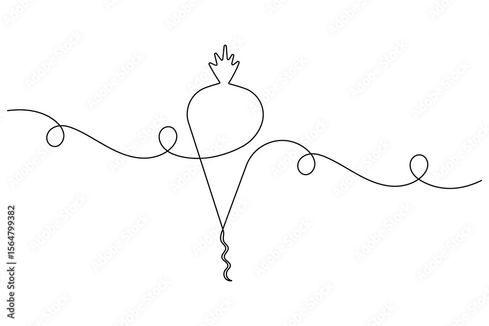 Carrot vegetable in continuous one line art drawing style minimalist single line unique healthy food vector illustration. Carrot vegetable in continuous one line art drawing style minimalist single line unique healthy food vector illustration.