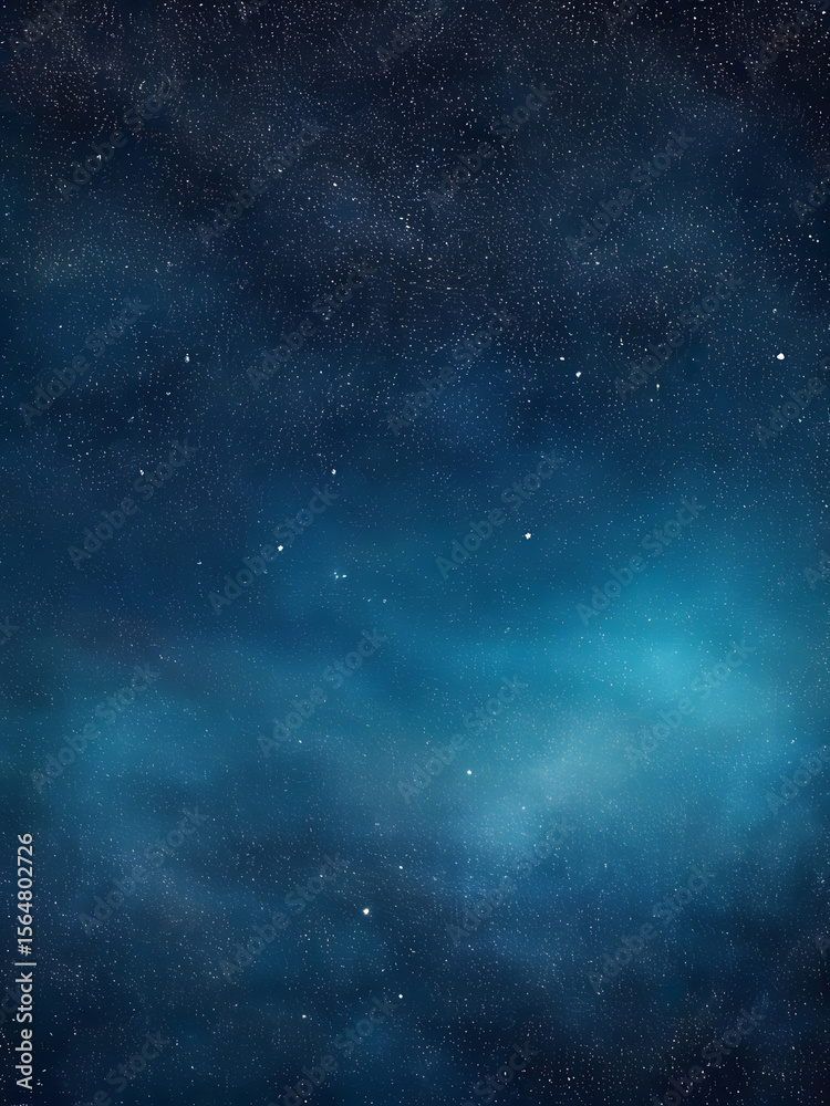 Fototapeta premium Deep navy starry abstract background with glowing particles and space texture ai