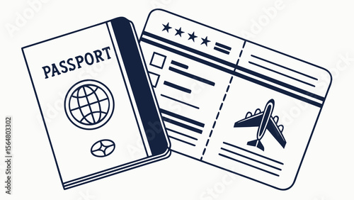 Passport and boarding pass