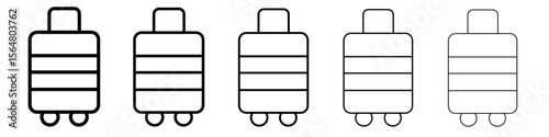 baggage icon thin line outline set or collection