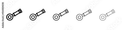 bottle opener icon thin line outline set or collection