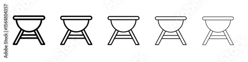 Brazier icon thin line outline set or collection