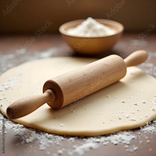 pin, rolling, kitchen, wood, dough, flour, baking, cooking, isolated, wooden, food, white, bakery, rolling pin, tool, utensil, bake, cook, object, pastry, roll, cake, homemade, bread, brown