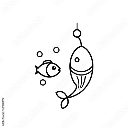 fish on a hook