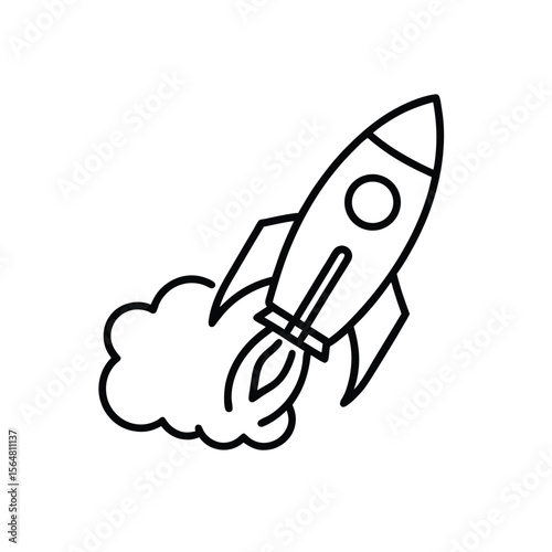 space rocket vector illustration