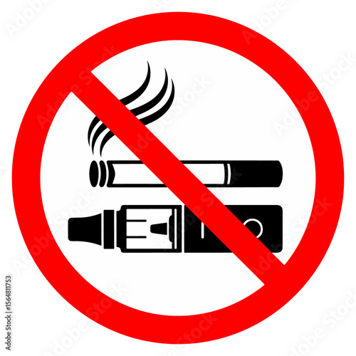 No Smoking, Vaping Prohibited Public Health Sign