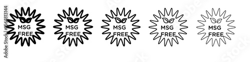 Msg free icon thin line outline set or collection