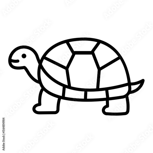 Turtle icon, symbolizing patience, protection, and aquatic or land-based reptilian life.