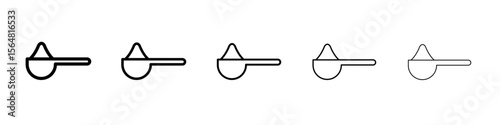 Scoop icon thin line outline set or collection