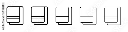 towel icon thin line outline set or collection