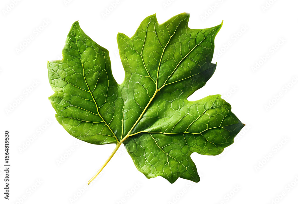 Fototapeta premium vine leaf isolated on transparent background