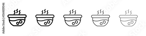 water soak icon thin line outline set or collection