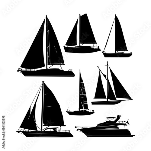 Minimal Sailboat Silhouette