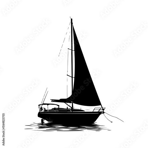 Sailboat Silhouette Set
