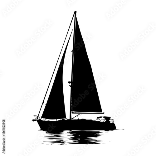 Sailing Boat Silhouette Set Pack