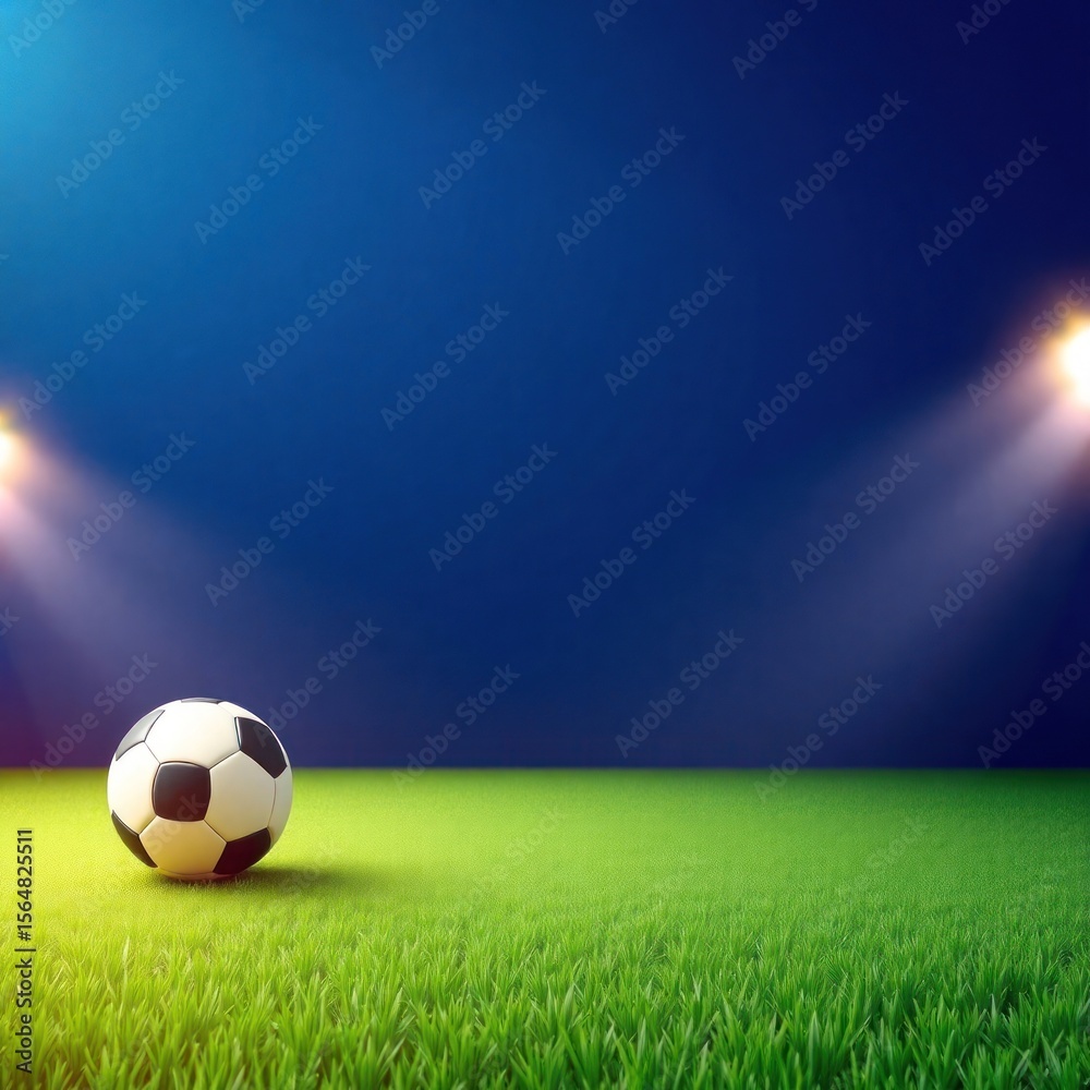 Fototapeta premium copy space for text background football concept vector 2d flat