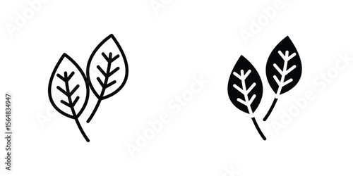 Basil icon Simple vector illustration for graphic and web design.