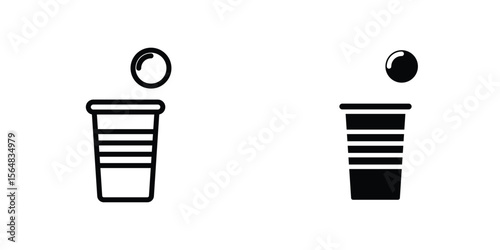 Beer pong icon Simple vector illustration for graphic and web design.