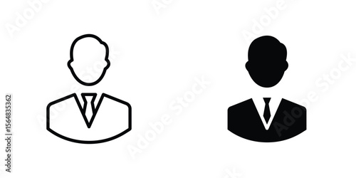 Businessman icon Simple vector illustration for graphic and web design.