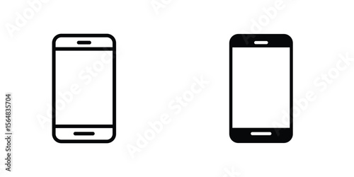 Cell phone icon Simple vector illustration for graphic and web design.
