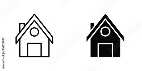 Chalet icon Simple vector illustration for graphic and web design.