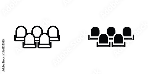 Cinema seat icon Simple vector illustration for graphic and web design.
