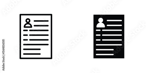 Curriculum icon Simple vector illustration for graphic and web design.