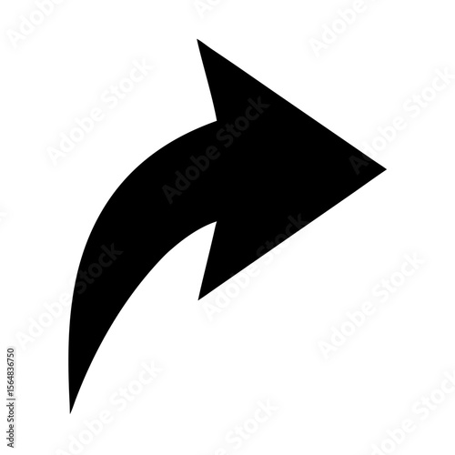 Arrow icon vector illustration for share forward and send direction navigation design element