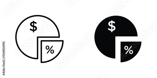 Dividend yield icon Simple vector illustration for graphic and web design.