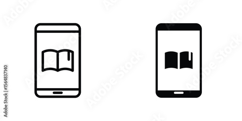 Ebook icon Simple vector illustration for graphic and web design.