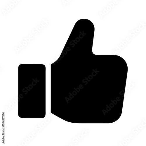 Thumbs up like icon vector illustration symbol gesture hand positive agreement approval sign graphic design
