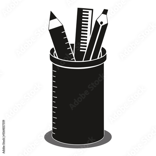 pencils and sharpener