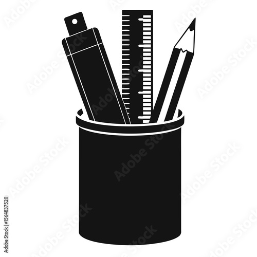 pencils and sharpener