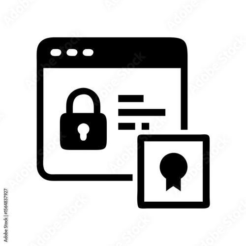 Secure website padlock security internet protection safety privacy data encryption access control