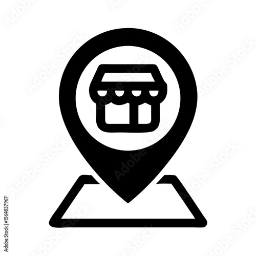 Find store location shop market place business local search gps pin pointer navigation icon map sign