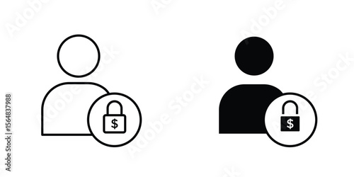 Guarantor icon Simple vector illustration for graphic and web design.