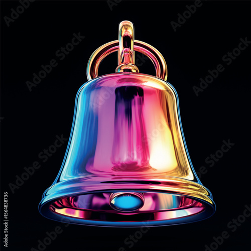 rainbow bell, color image

