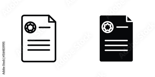 License icon Simple vector illustration for graphic and web design.