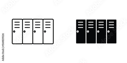 Locker icon Simple vector illustration for graphic and web design.
